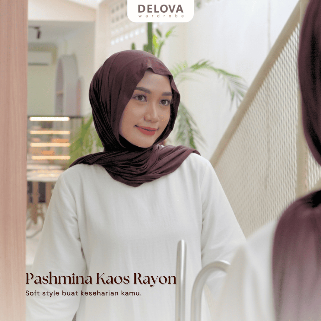 Delova Wardrobe - Hijab PASHMINA MODAL STRETCH RAYON PREMIUM KekinianTurkey Bahan Cotton Pashmina kaos bahan adem, lembut dan ringan Pashmina Kaos Jasmine Cool Tech Mleyot Original Best Seller Trend Malaysian Melayu Korean Style Polos Halus Grosir Terb