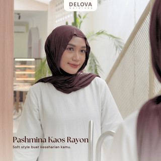 Delova Wardrobe - Hijab PASHMINA MODAL STRETCH RAYON PREMIUM KekinianTurkey Bahan Cotton Pashmina kaos bahan adem, lembut dan ringan Pashmina Kaos Jasmine Cool Tech Mleyot Original Best Seller Trend Malaysian Melayu Korean Style Polos Halus Grosir Terb