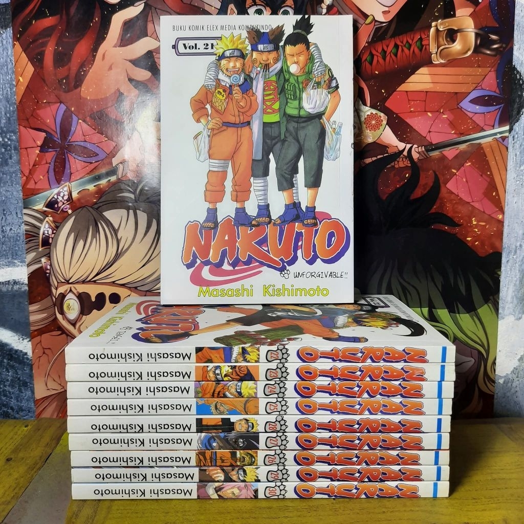 komik naruto 21-30 fulset