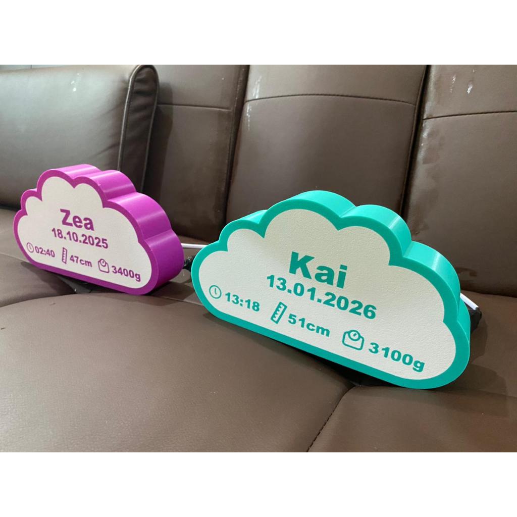 Hospital Lamp Lightbox| Hospital Lamp Awan | Hospital Lamp 3D | Papan Nama Bayi
