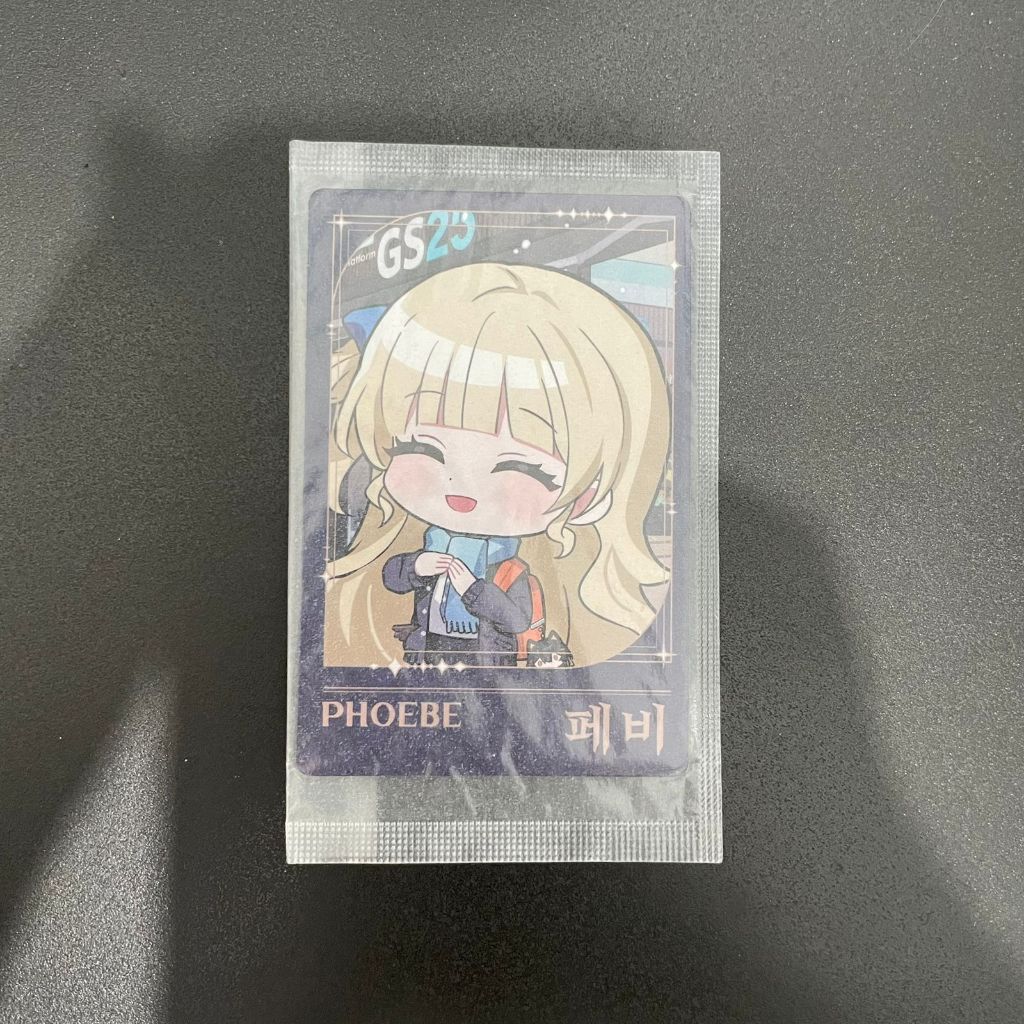 PhotoCard Phoebe - Merch Official Collab Wuthering Waves X GS25 Korea Versi 2026