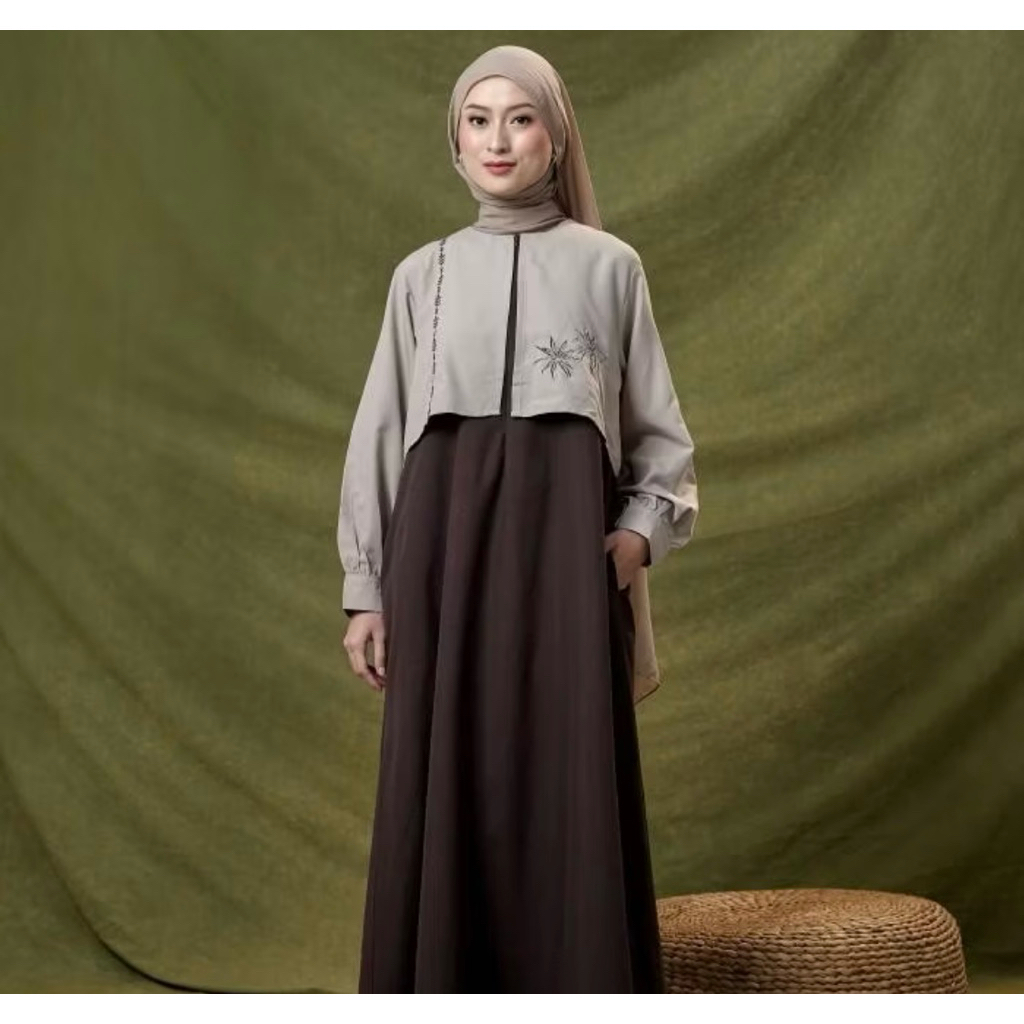 ZM Zaskia Mecca - Keyla Gamis Dress - Romansa Khatulistiwa - Edisi Wijayakusuma