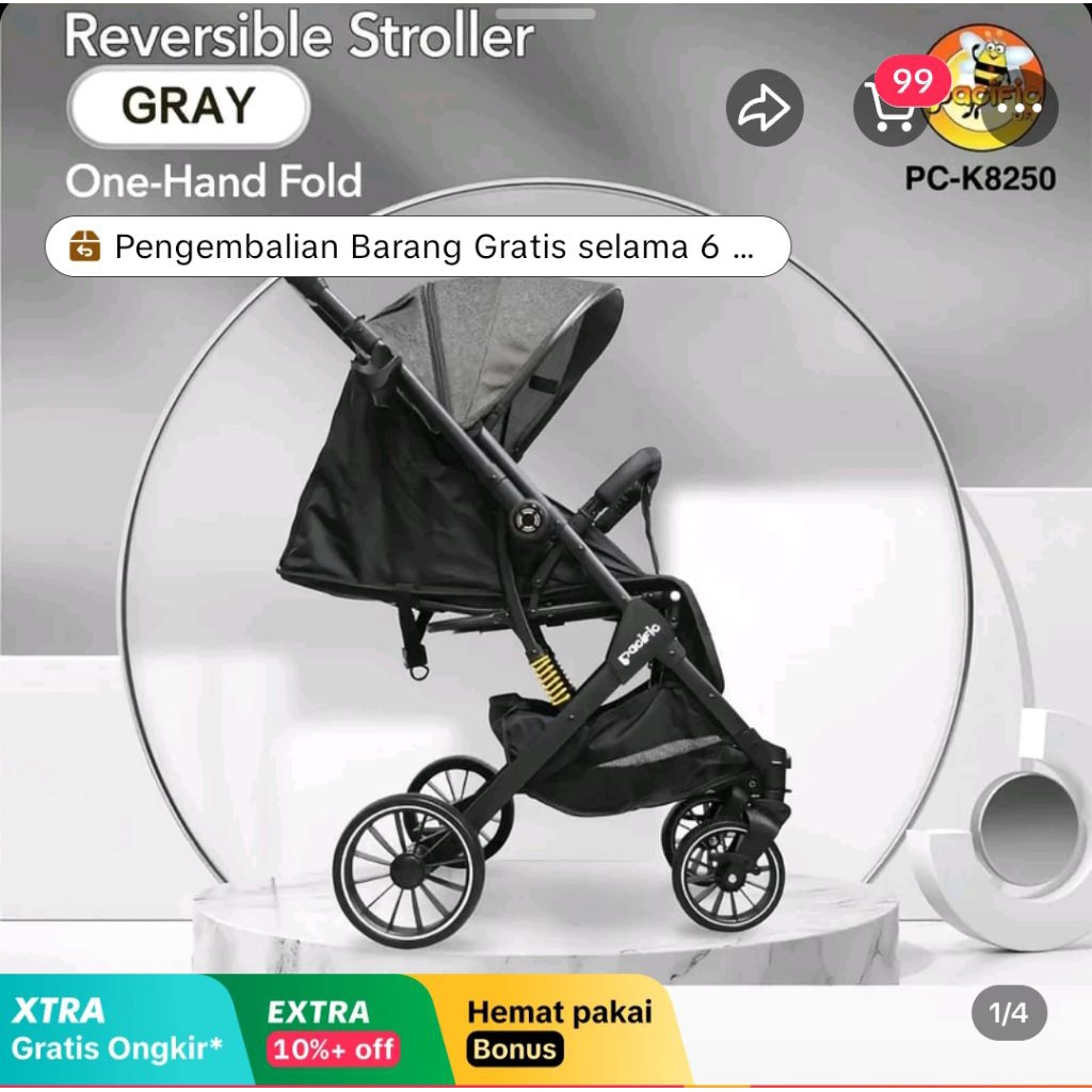 preloved stroller pacific k8250