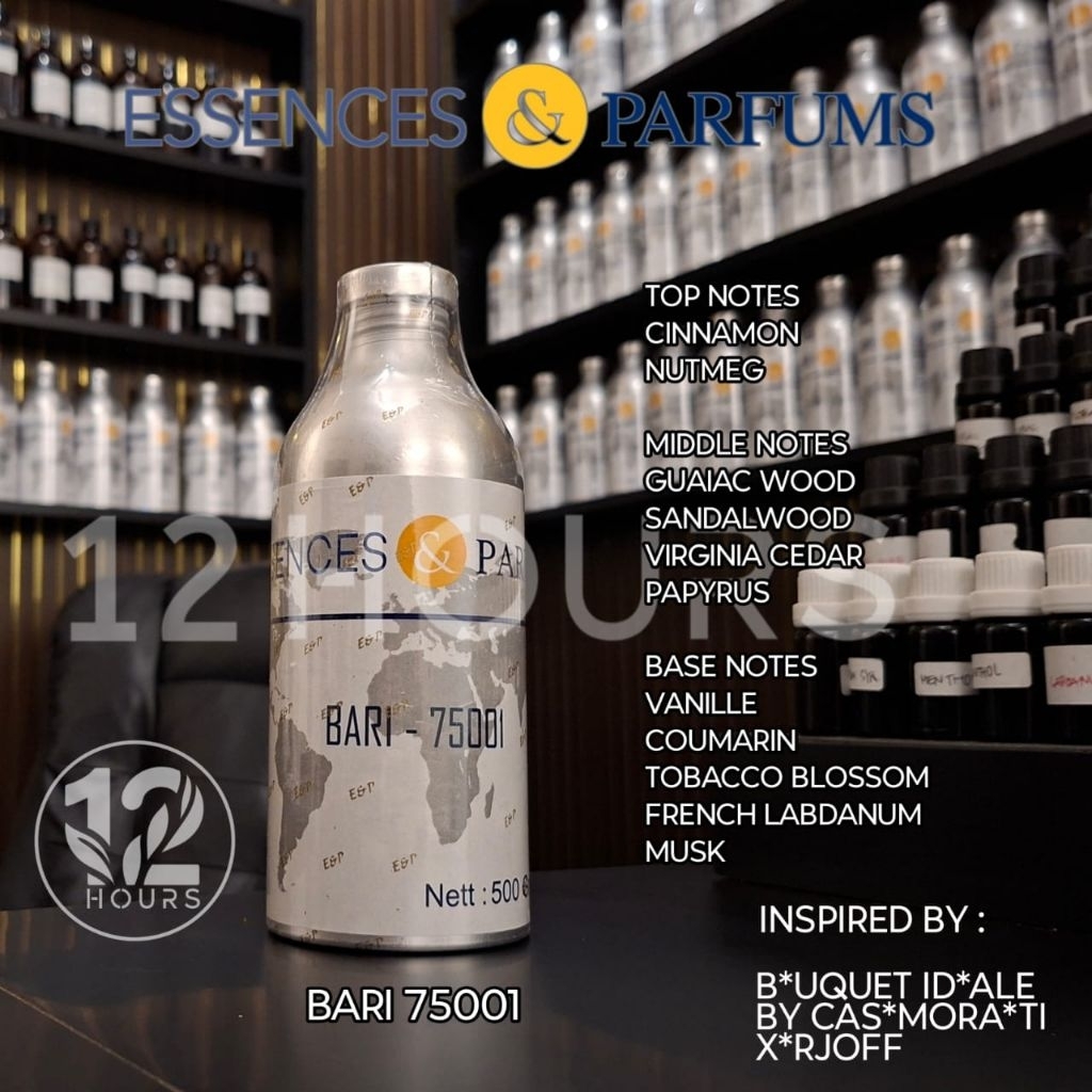 Bibit parfum Murni Essences&parfum " BARI " grade A  repack  50gr dan 100gr