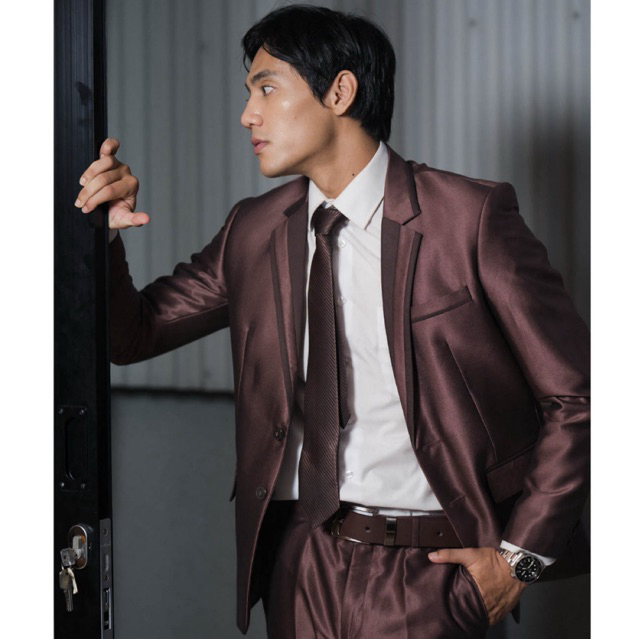 YUNG BANDUNG - Setelan Jas Pria Pengantin Semiwool Glossy