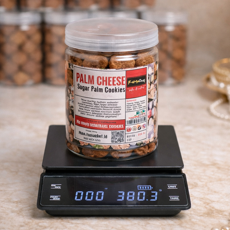 PALM CHEESE Premium Triple Cheese Butter Wisman | Kue Kering Lapis Gula Palm Kemasan Jar 750ml & Hardtop 350gr by RaMaChef