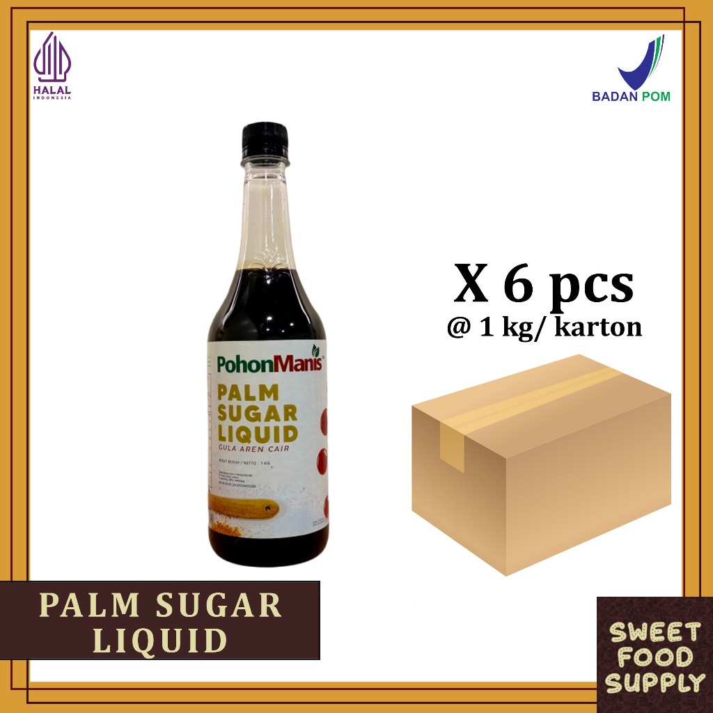 Palm Sugar Liquid / Gula Aren Cair 1kg [isi 6pcs/karton]