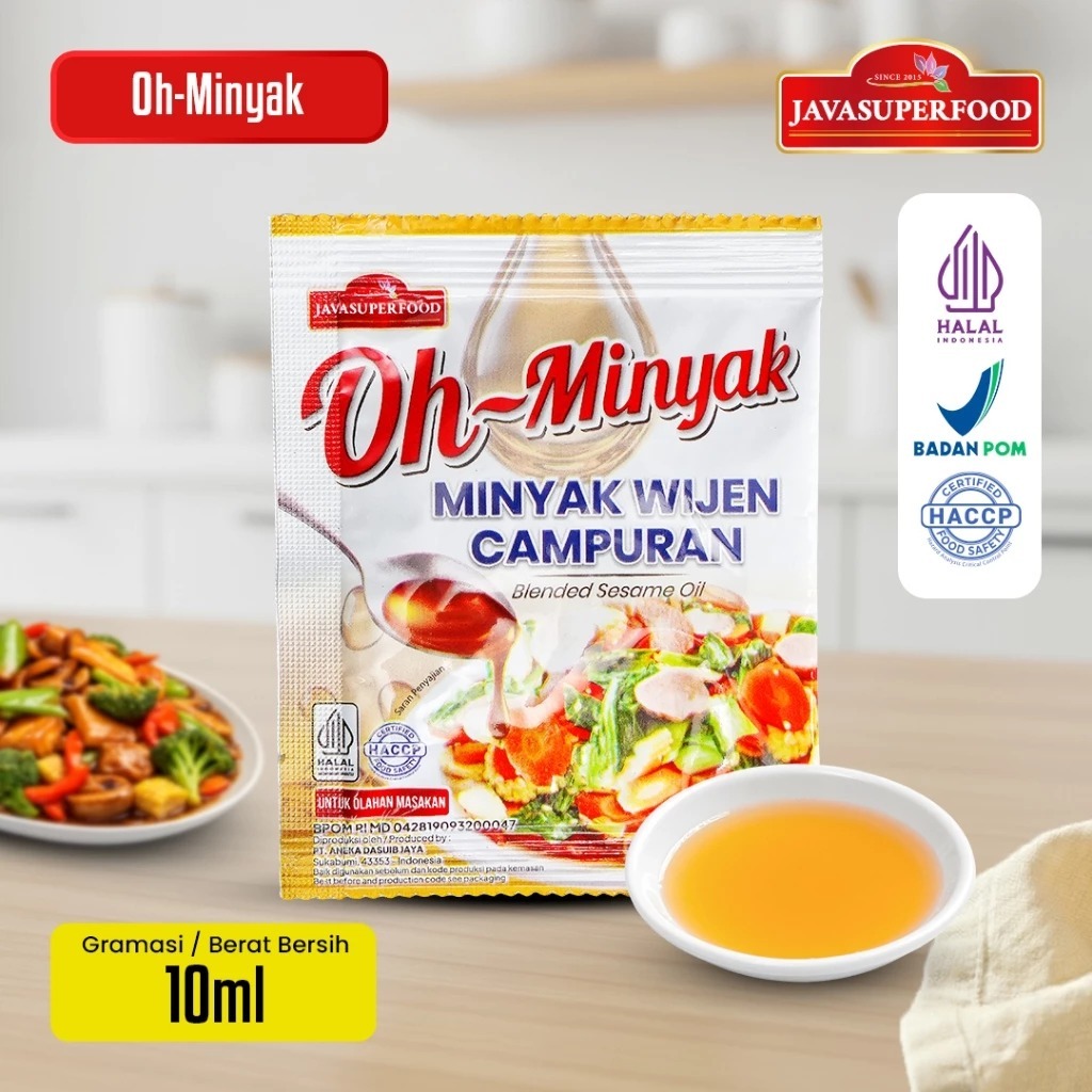 (HALAL) Oh Minyak Wijen Campuran Sachet 1PCS Kemasan Praktis 10ML / Sesame Oil Sachet / MInyak Wijen