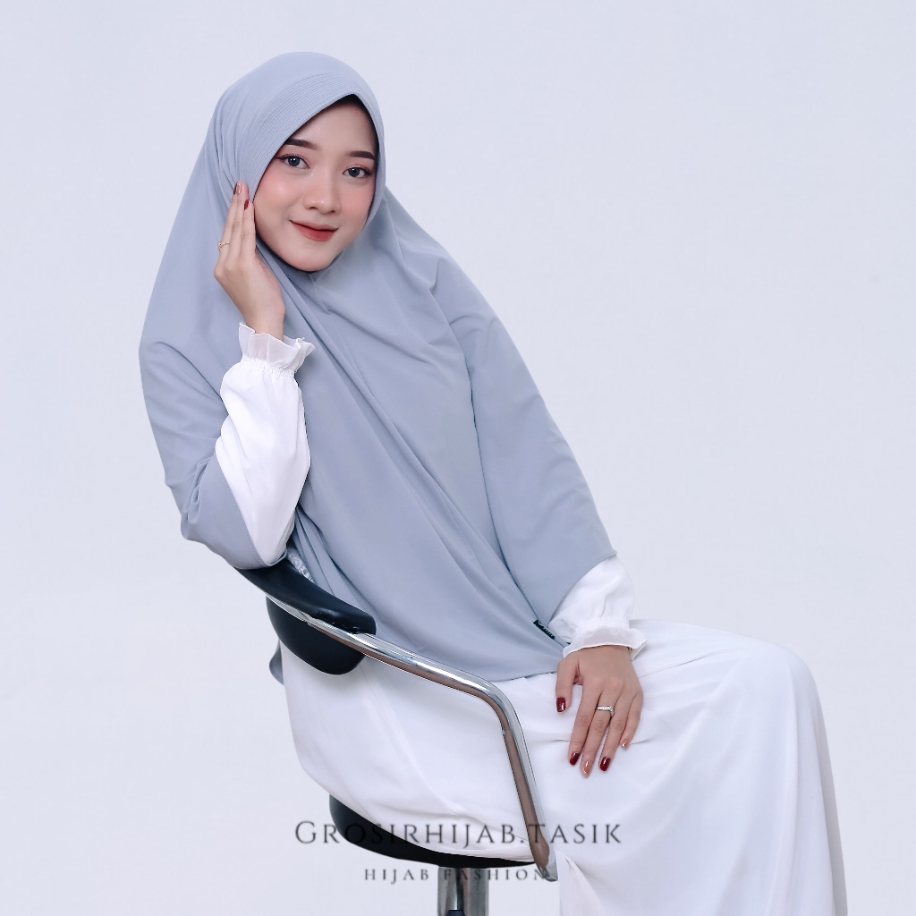 HIJAB POLOS BERGO SEMI (L) CHR HIJAB | KERUDUNG POLOS JERSEY SUPER ORIGINAL
