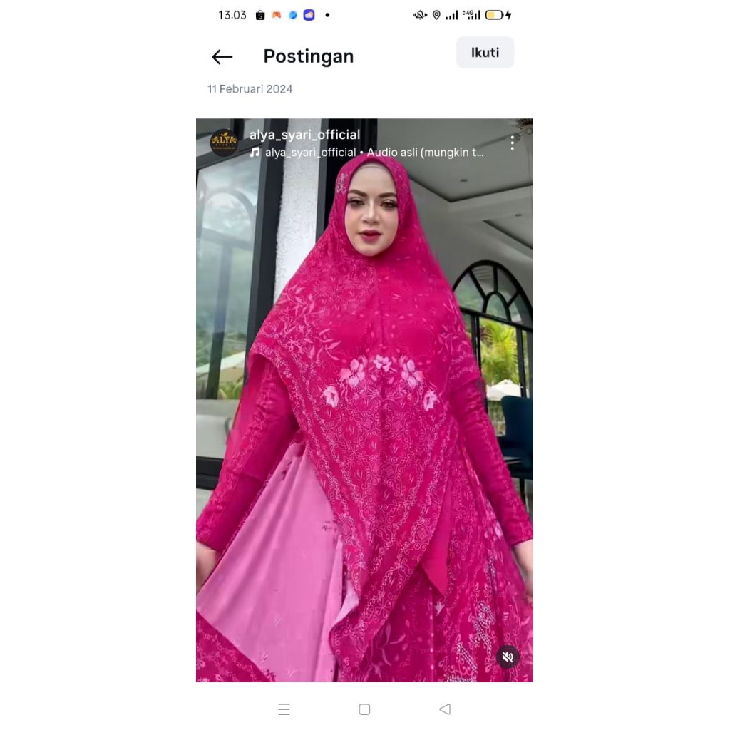 preloved Anisa syari by  Alya syari original