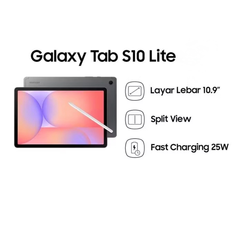 SAMSUNG TAB S10 LITE WIFI - 5G BNIB BARU SEGEL GARANSI RESMI 100% ORIGINAL
