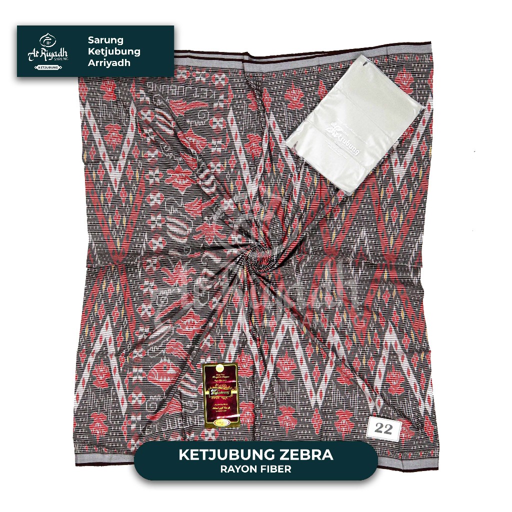 Sarung Istimewa KETJUBUNG Goyor ATBM Motif Fiber Zebra Motif Unik Harga Terjangkau
