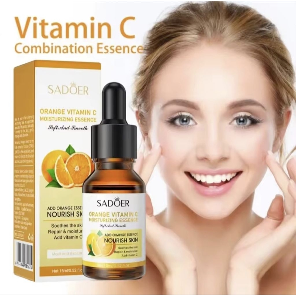 SADOER Serum Wajah Vitamin C Alami, SerumWajah Vitamin C Pencerah Kulit Mengurangi
Bintik Hitam, Ser