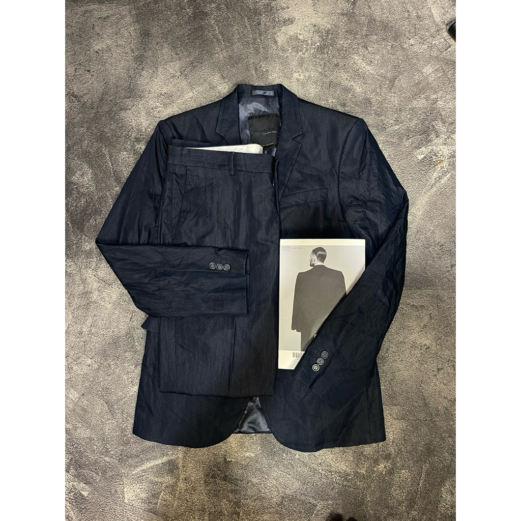 zara man blazer  dark navy jas  set up stelan jas m/L