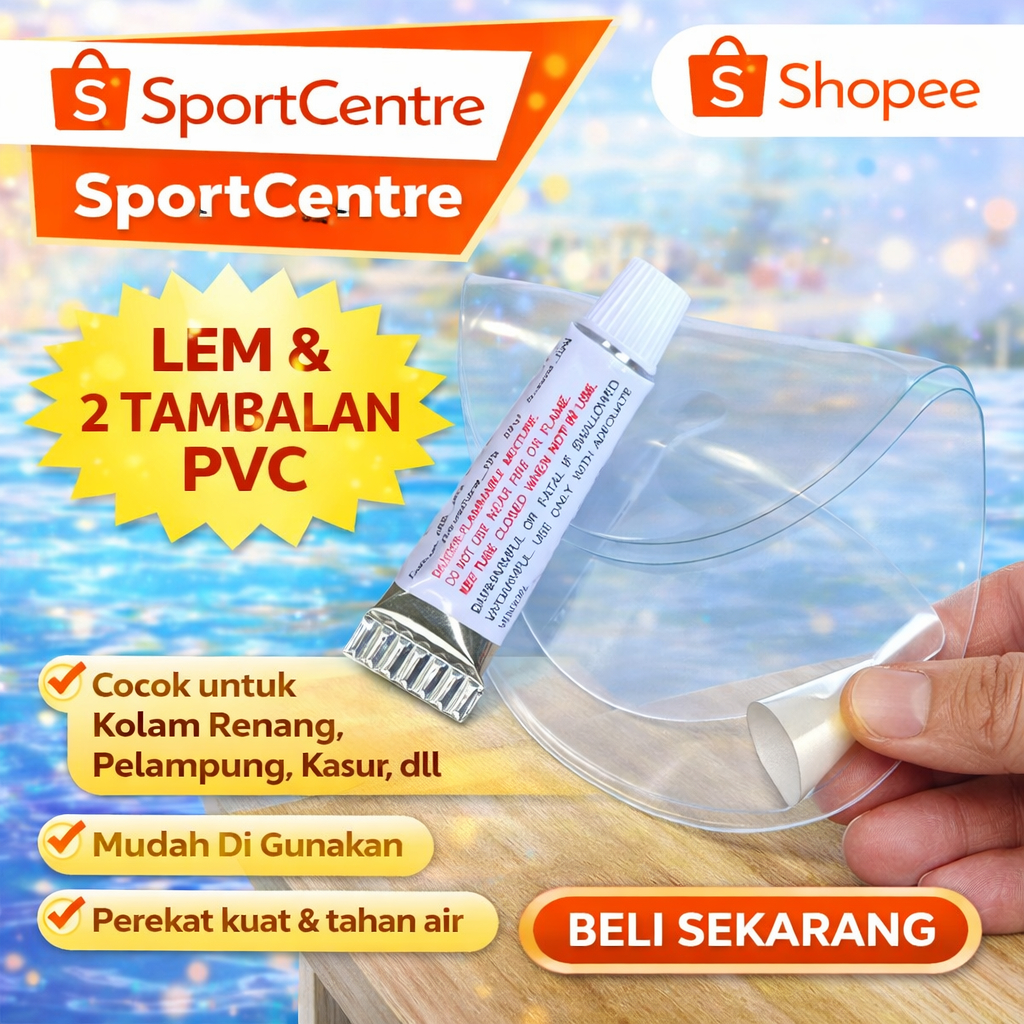 Lem Vinyl Plastic Repair Patch Lem Tambal Pelampung Kolam Renang / LEM REPAIR KIT TAMBAL KOLAM/KASUR