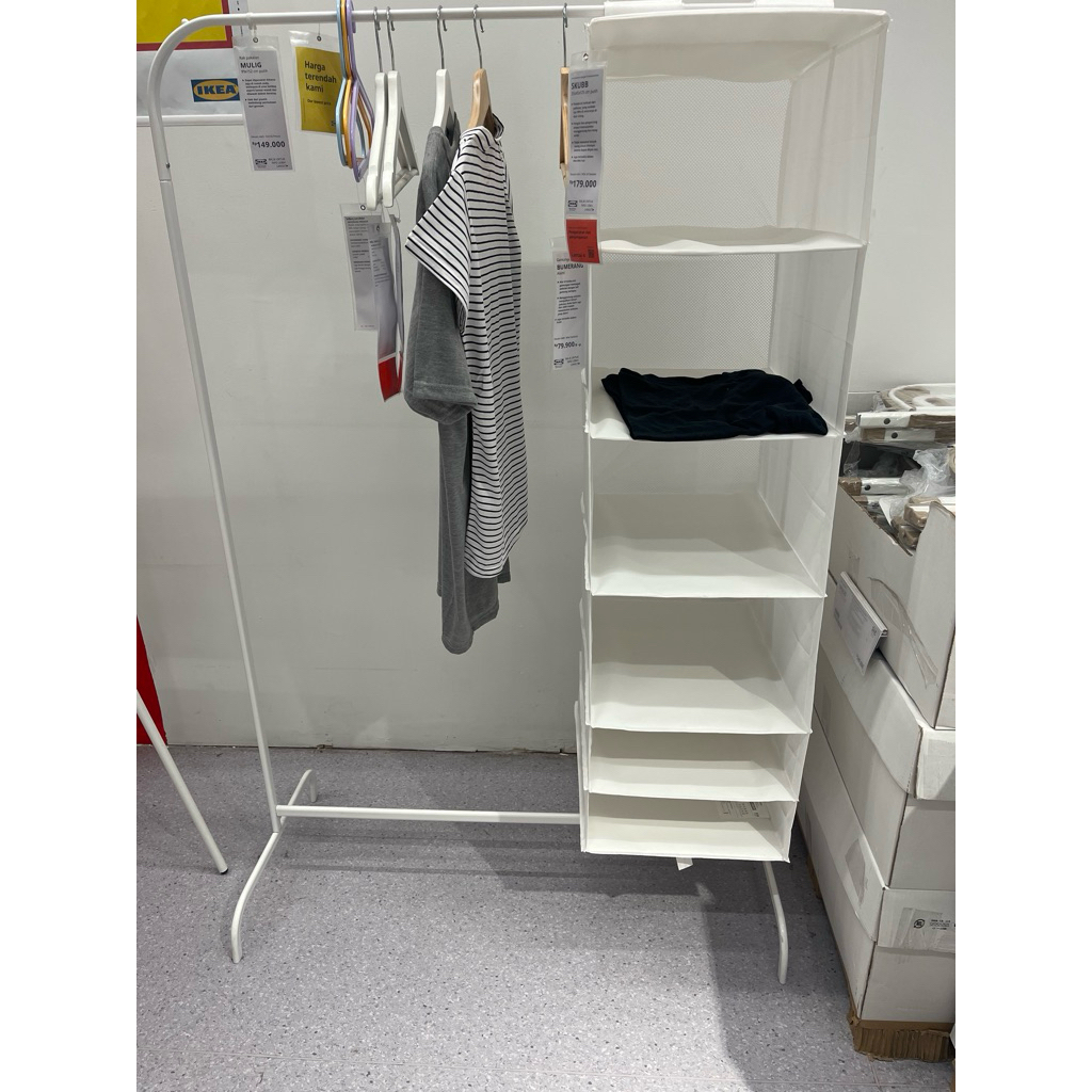 rak pakaian mulig ikea bahan besi kokoh
