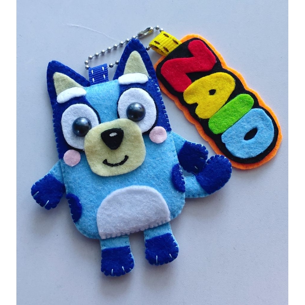 keychain bluey bingo custom nama