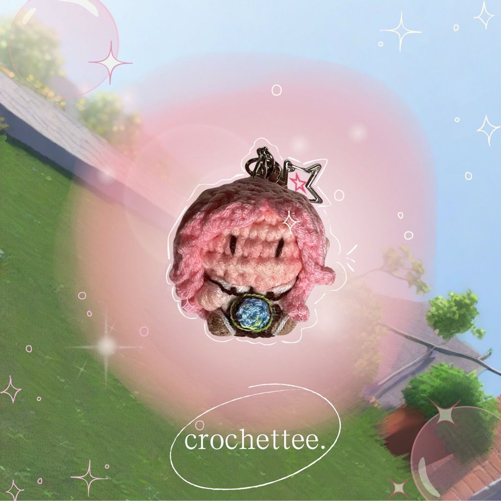 [crochettee.] Carmen H2H crochet | crochet H2H doll keychain | gantungan kunci