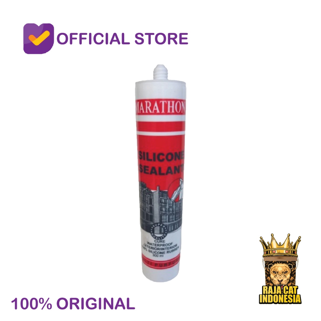 Silicone Sealant | Lem Kaca 300gr Warna : Clear/Putih/Hitam/Coklat | Lem Silicone