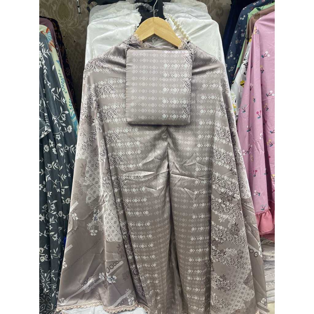 mukena armani silk satin premium