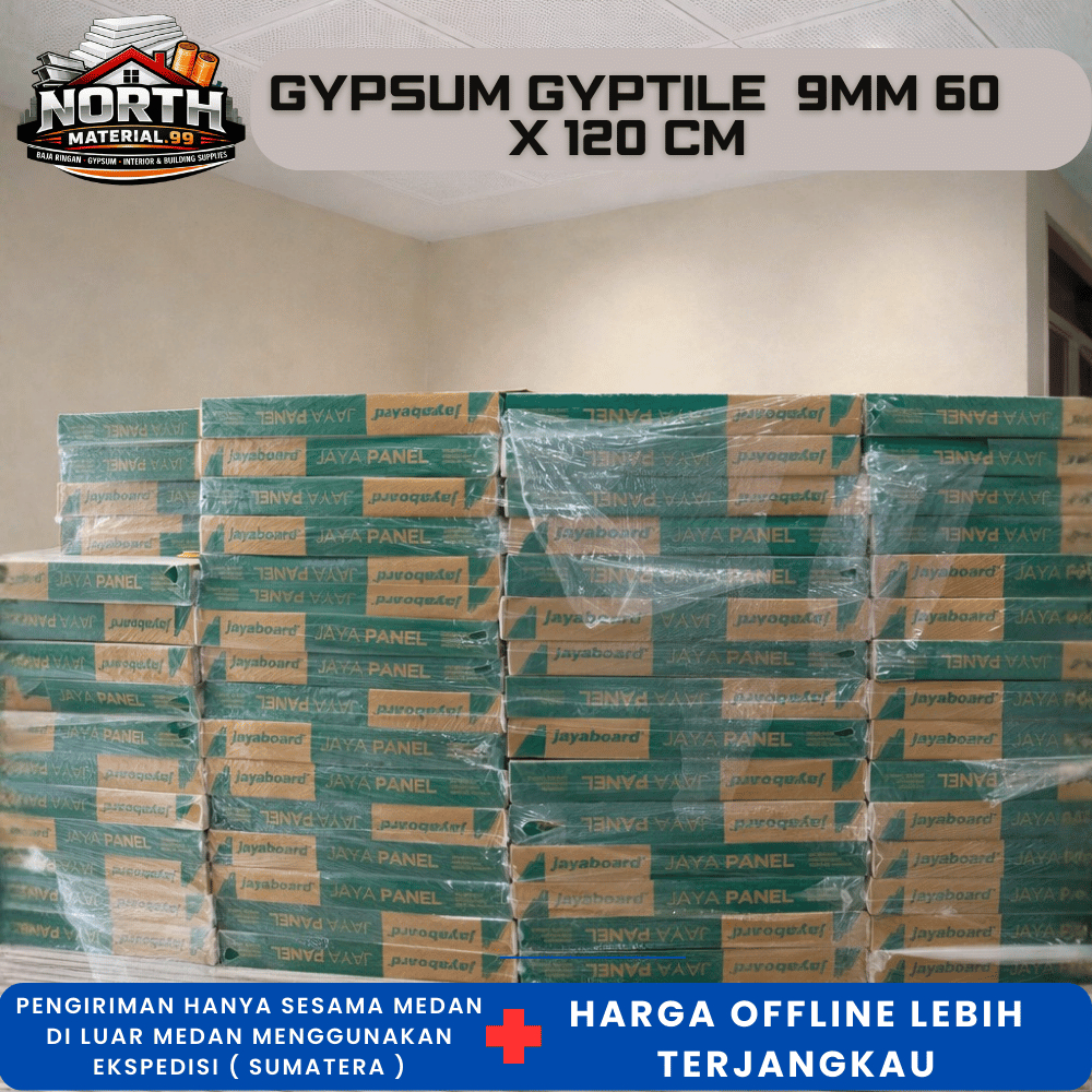 Gyptile Jaya byhua 9mm 60 x 120 - Texture Gyptile byhua jayaboard isi 8 lembar