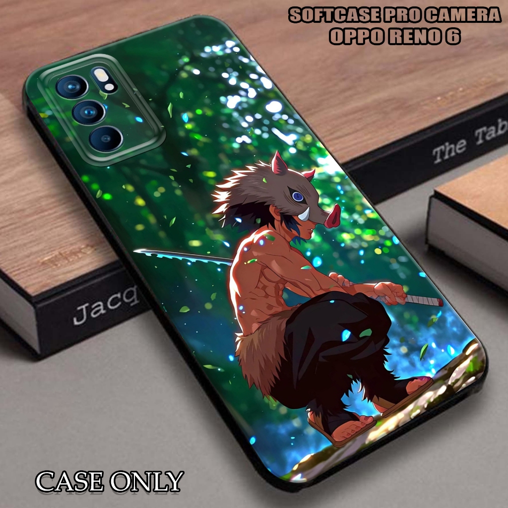case oppo reno 6 - casing oppo reno 6 [ kimetsu ] silikon oppo reno 6 - kesing hp - casing hp  - cas