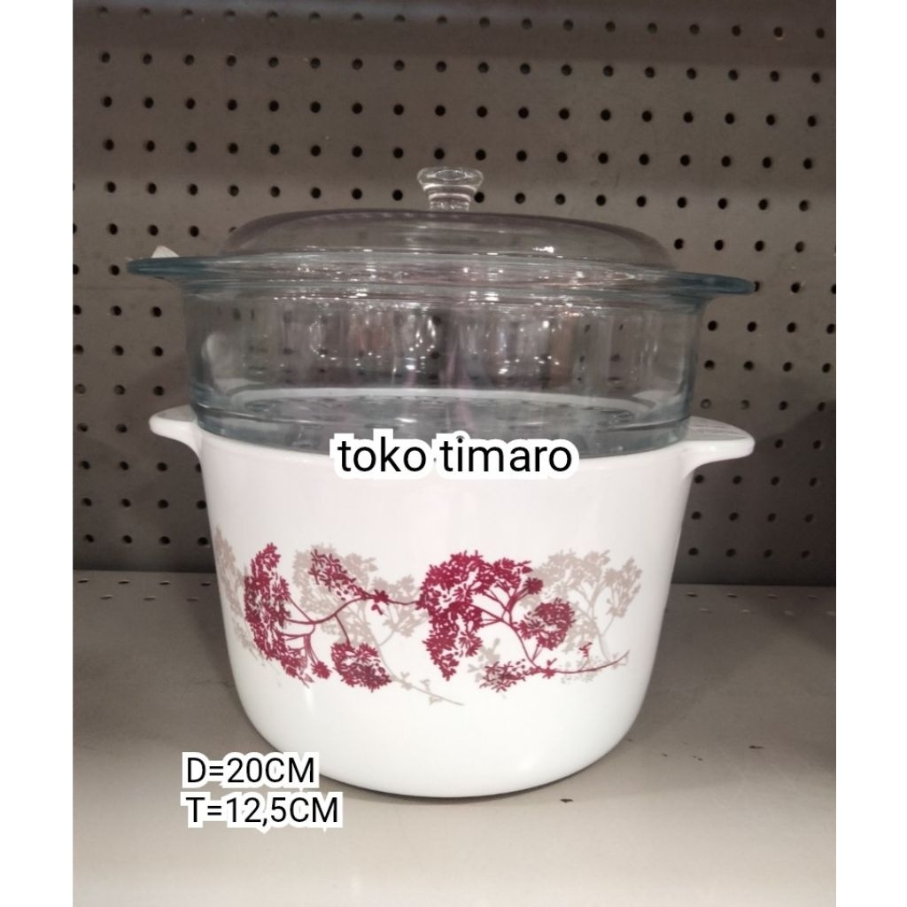 LUMINARC SECRET PANCI MASAK KACA  3L+KUKUSAN