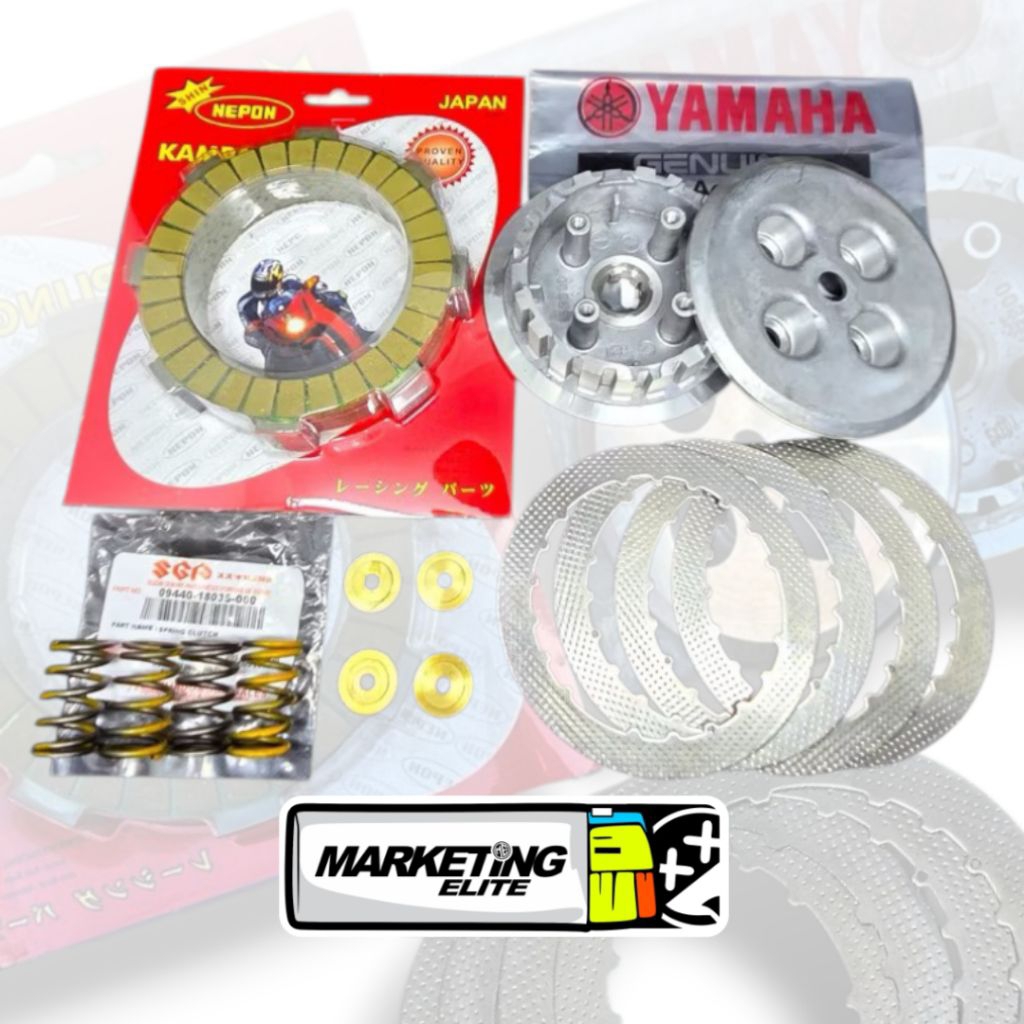 Rumah Kampas kopling FIZR F1ZR FIZ R Set PNP Per Kopling Smash Original + Ring dan Plat FR80