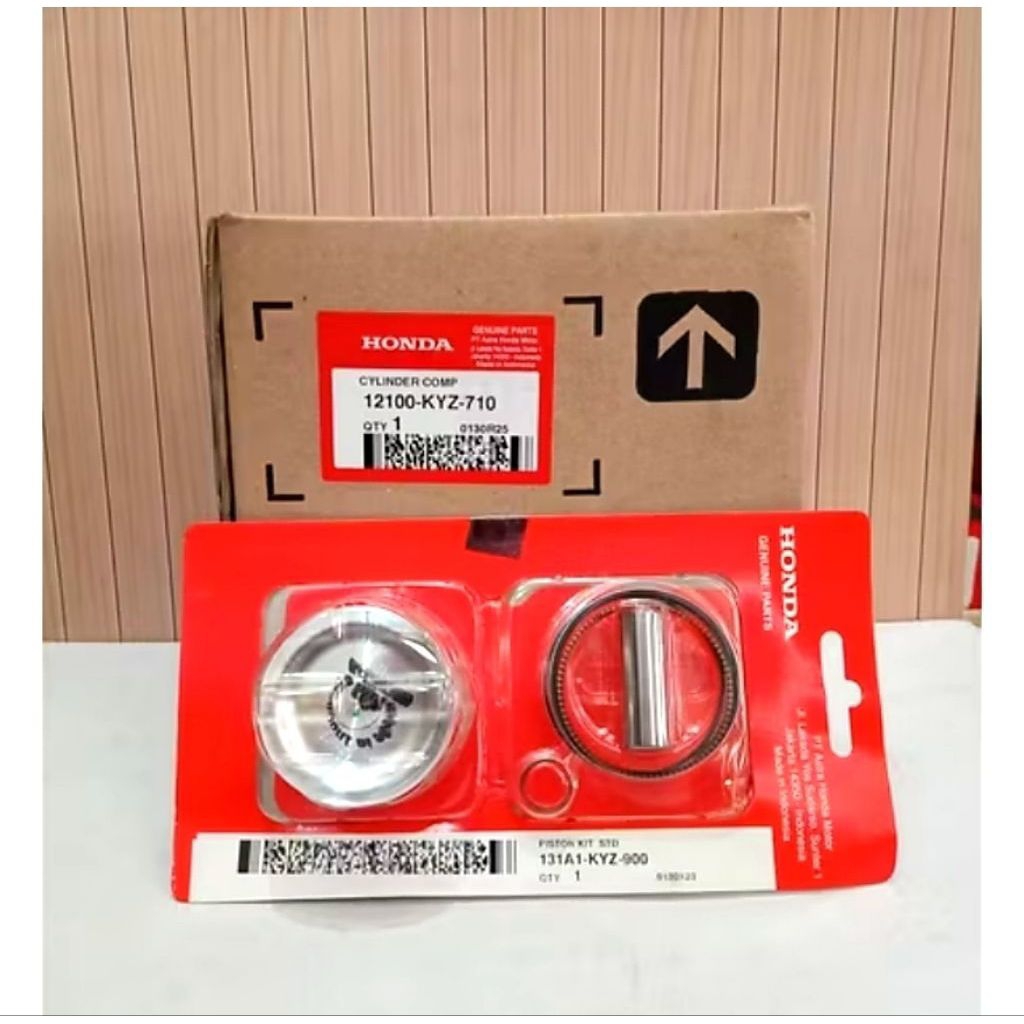 12100KYZ710 & 131A1KYZ900 Blok Cylinder Comp & Piston Set STD Honda Sura x 125 helm in fi Original A