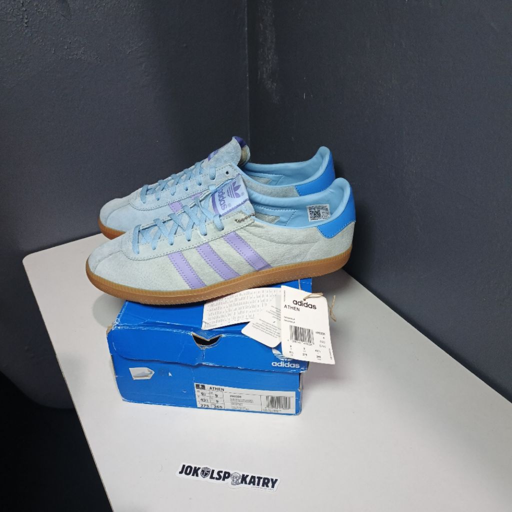 ADIDAS ATHEN BLUE PURPLE EXCLUSIVE (HR0209) size 43 1/3 used