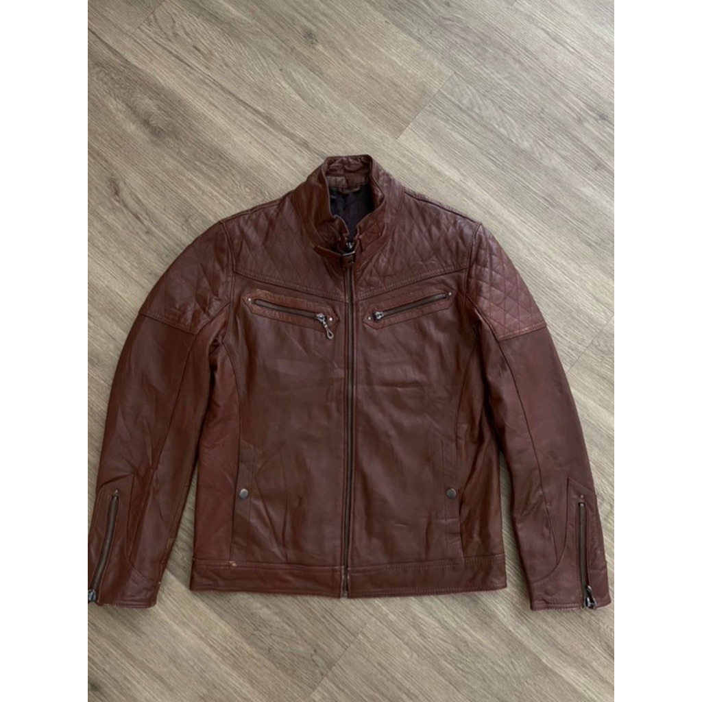 MALE & CO CAFERACER LEATHER JACKET | BIKER | CASUAL | OUTER