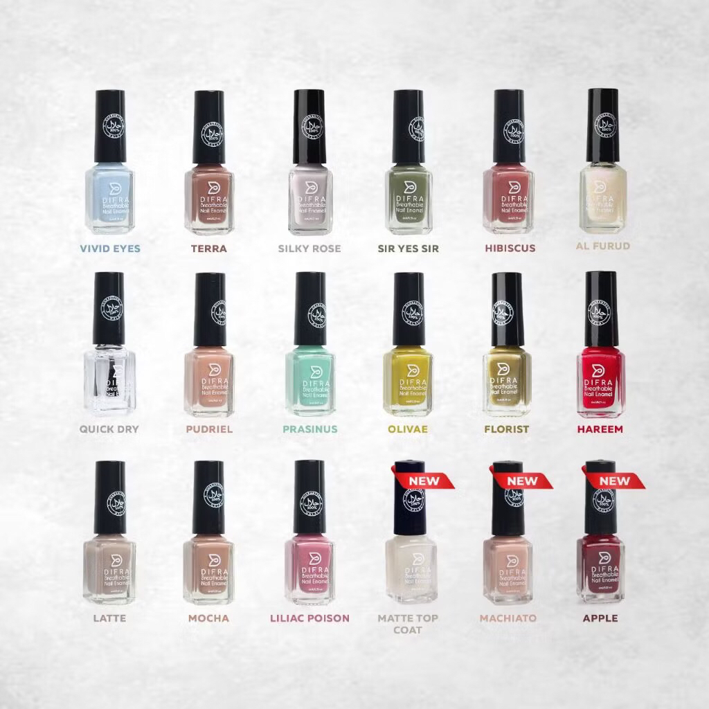 Kutek Halal Difra Nail Polish Bisa Dipakai Sholat Wudhu Friendly