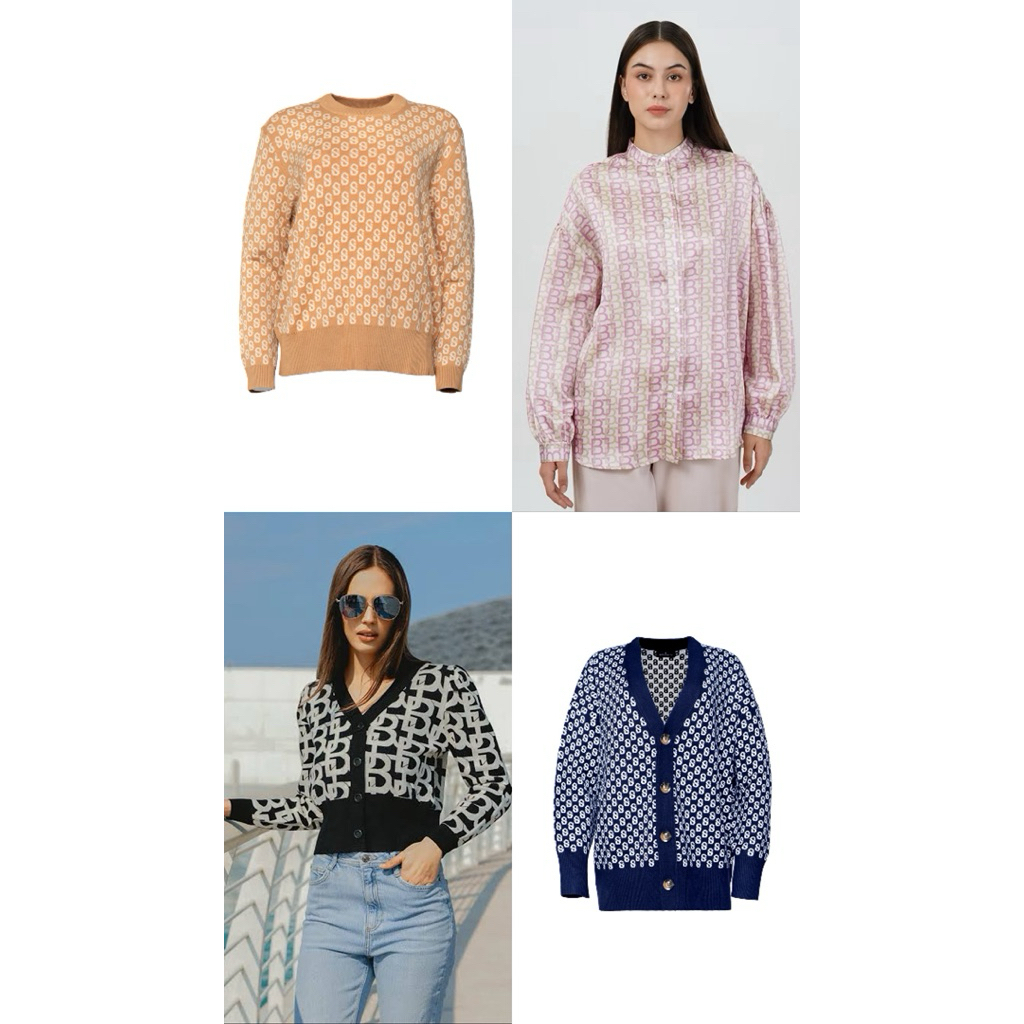 Benang Jarum Buttonscarves Monogram New Sweater, Shirt, Cardigan