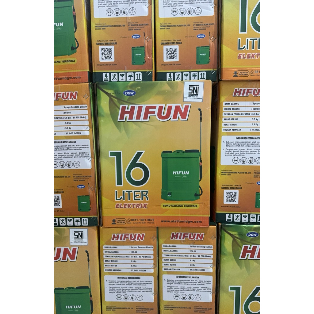 pompa elektrik hifun merk dgw 16L