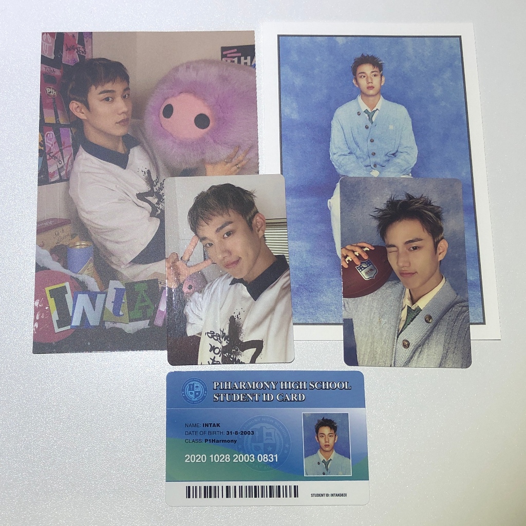 P1Harmony Official Photobook Photocard P1AY Intak Set.