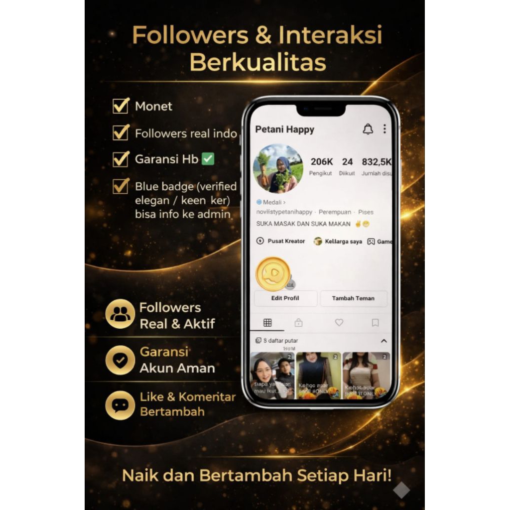 akun snack video ads promosi