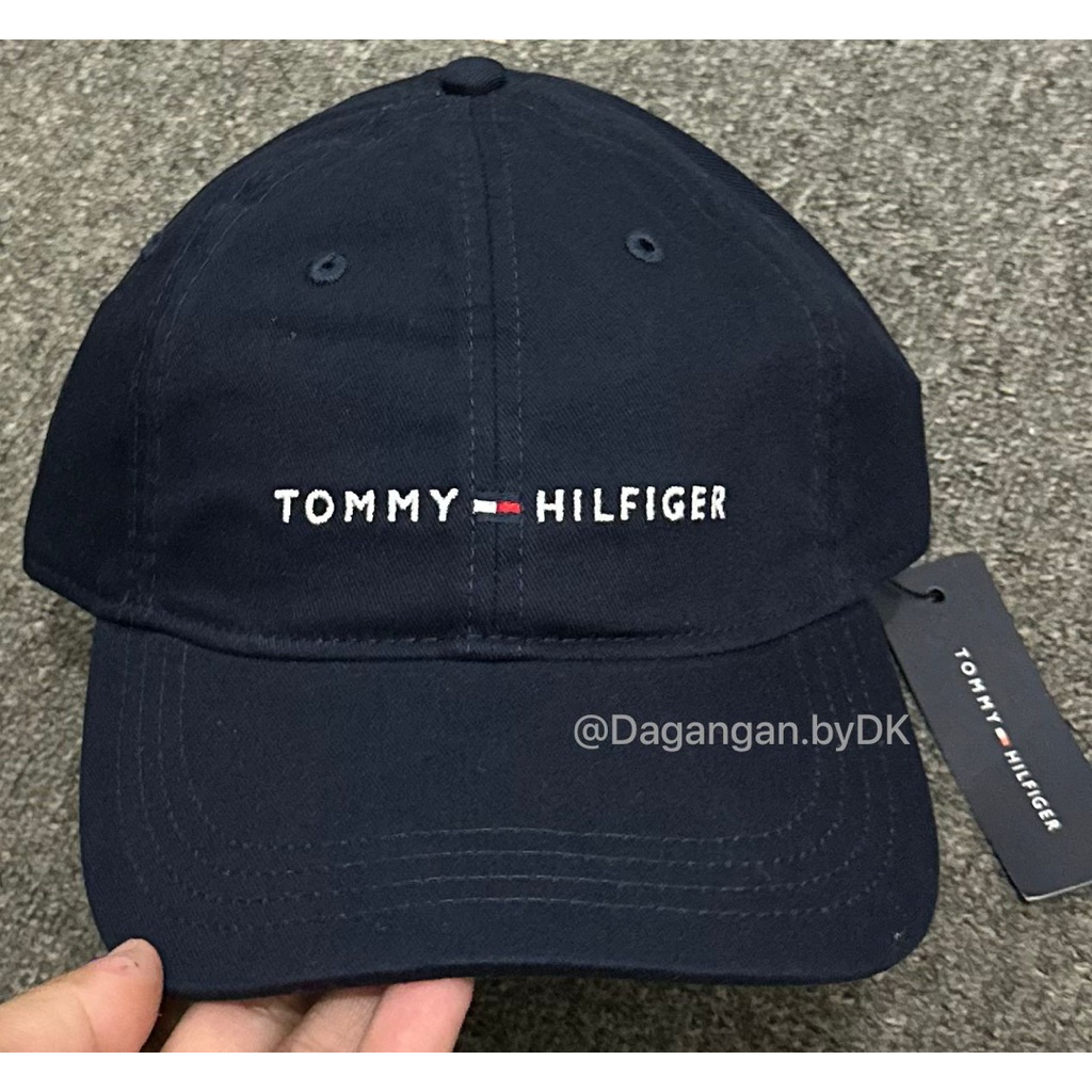 Topi Tommy Hilfiger Cap Logo Bordir Original 100% Dark Navy Blue
