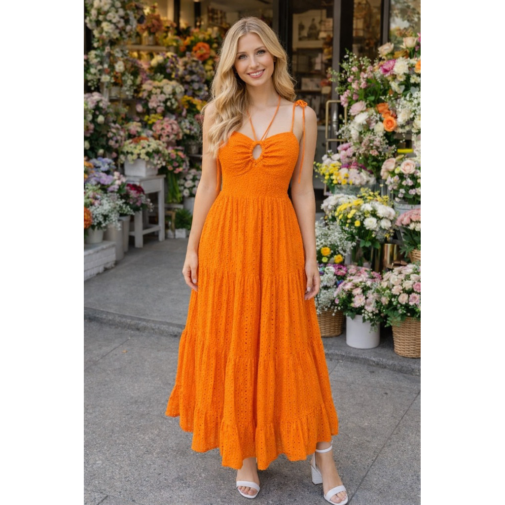 Longdress Tali / Pantai /Polos / Dress pantai / casual