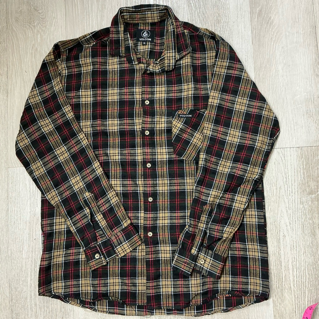 kemeja flannel pria volcom