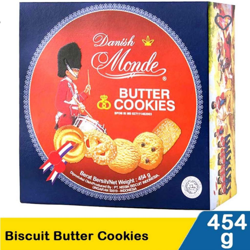 Monde Biscuit Butter Cookies 455 Gram Kaleng