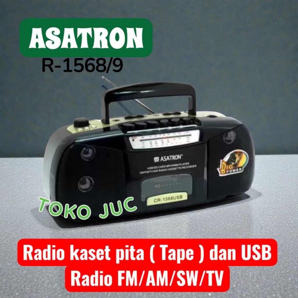 Radio kaset ASATRON Radio tape Usb