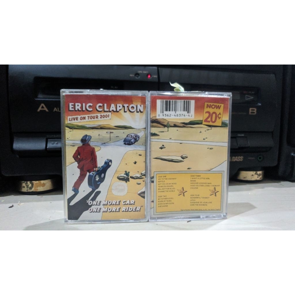 kaset pita Eric clapton Live on tour 2001 package