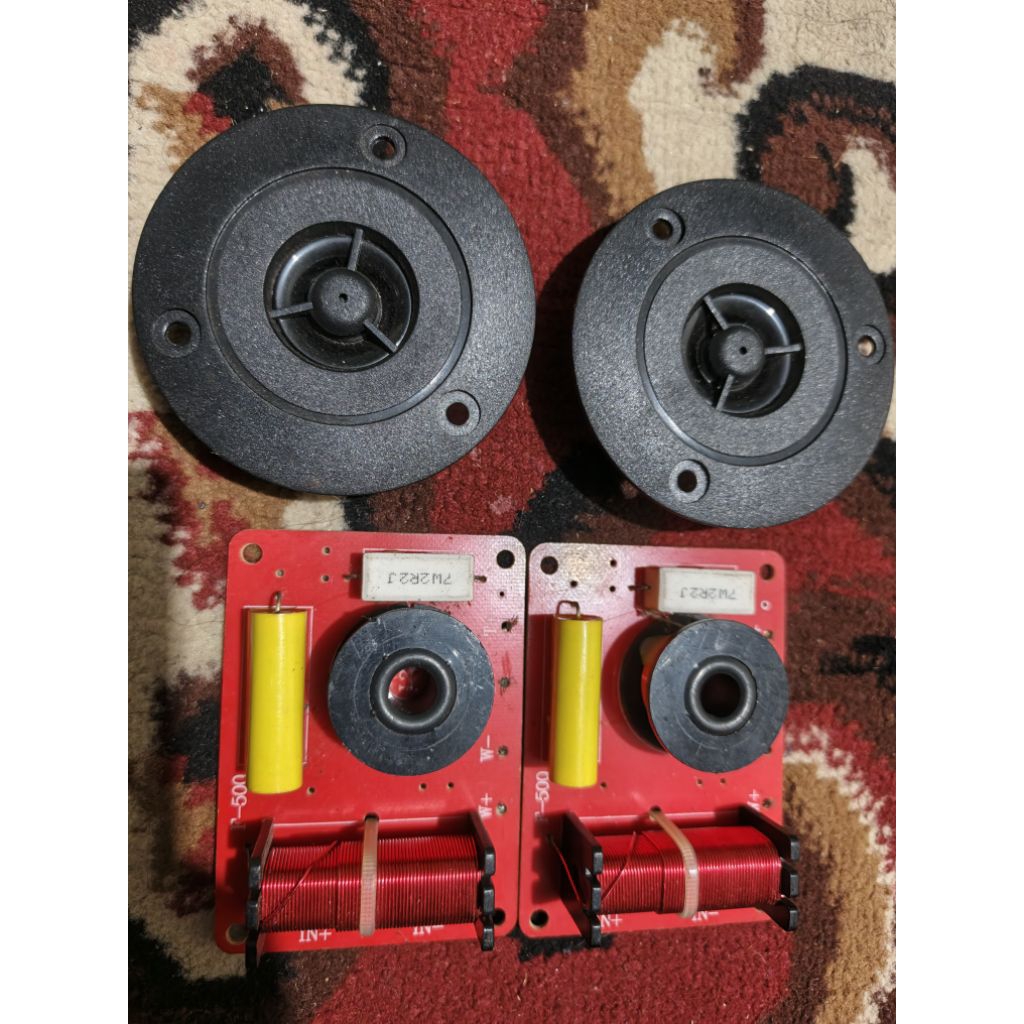 tweeter acr 702 plus crossover pasif 2 way bekas normal