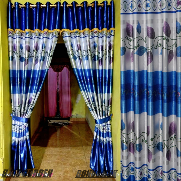 GORDEN TULIF SALUR PONI TEMPEL MEWAH TEBAL GLOSSY MODEL SMOKRING 12 RING BIRU BEST SELLER