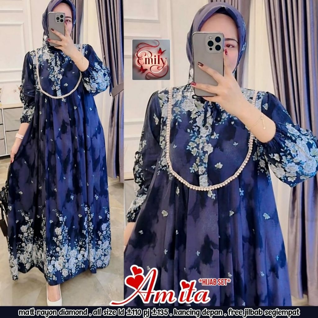 READY AMITA HIJAB SET WANITA BEST SELLER