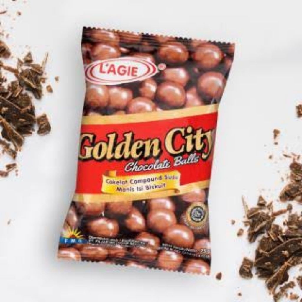 GOLDEN CITY COKLAT BALL 75G
