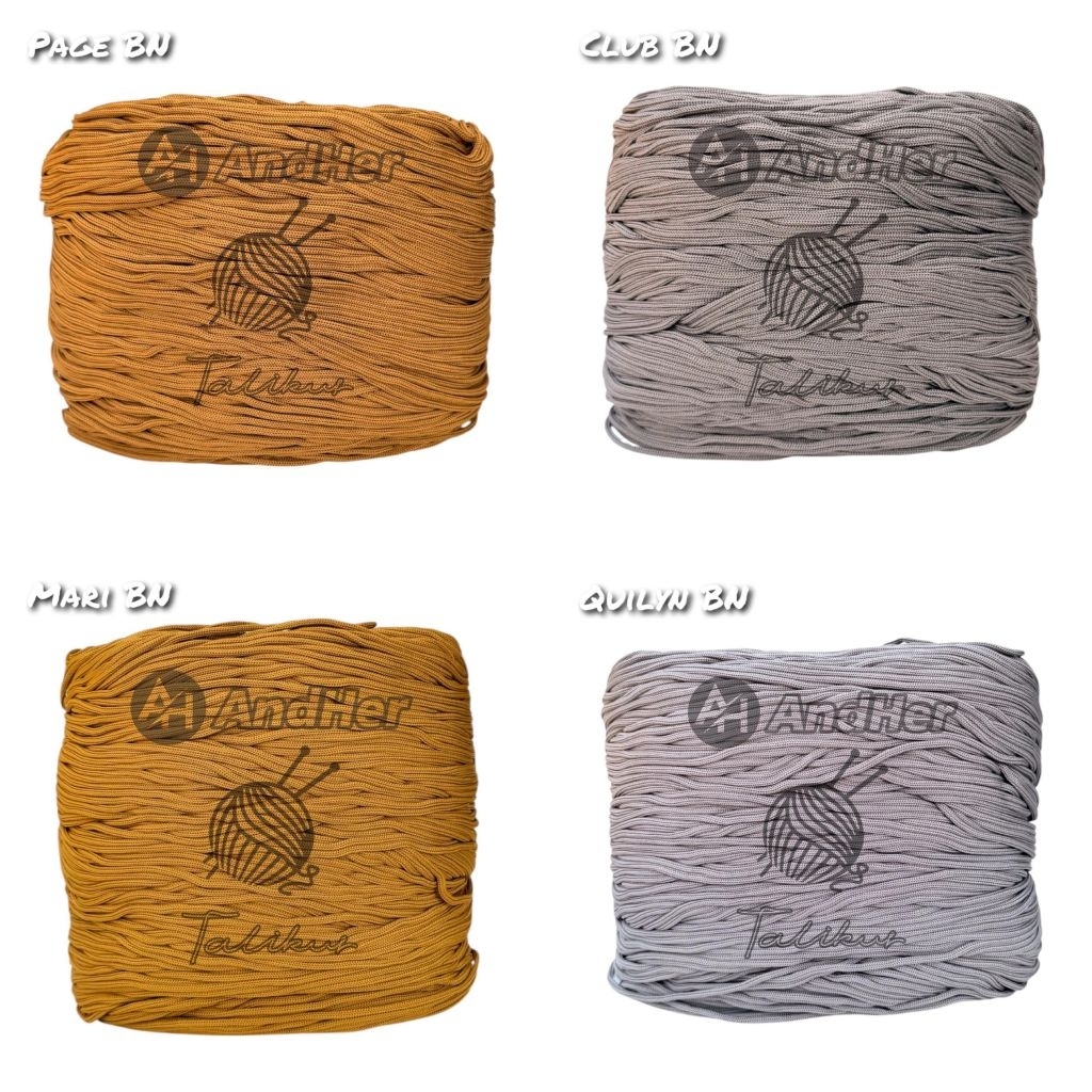 Tali kur warna talikur 3mm COKLAT KOPI bahan Polyester 250 gram, 500 gram, 1000 gram/1 kg