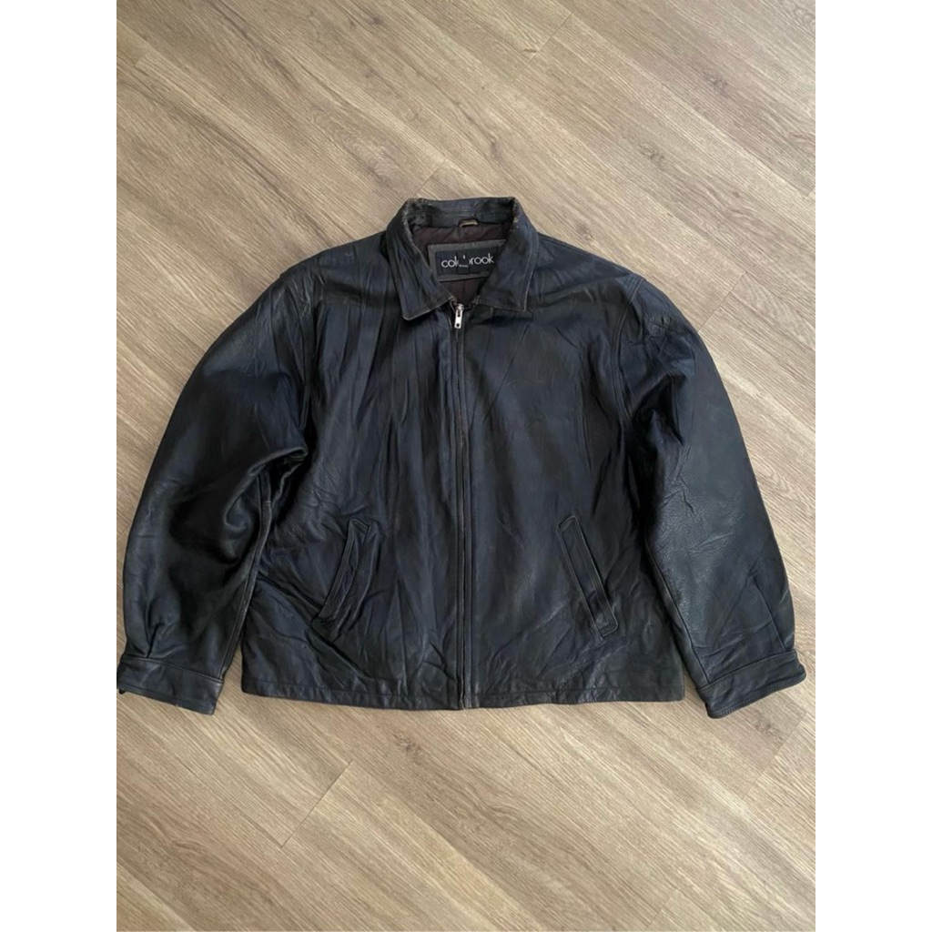 COLEBROOK & CO VINTAGE DETROIT LEATHER JACKET | WORK JACKET |