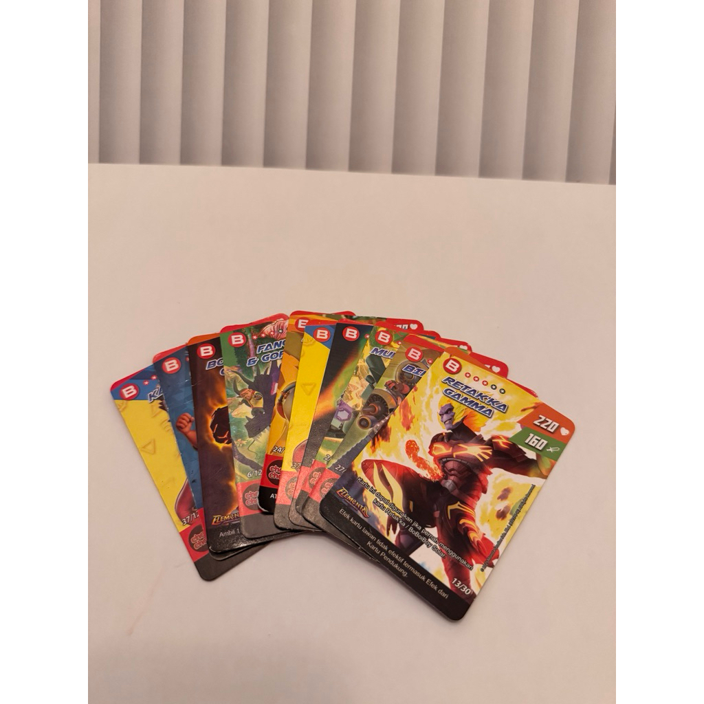 BOBOIBOY Monsta Galaxy Card seri B ORIGINAL