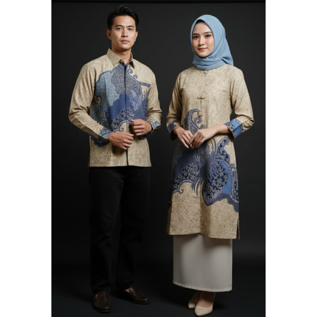 batik Couple kece badai bahan katun solo premium Ari batik thamrincity
